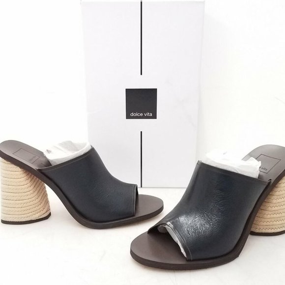 Dolce Vita Shoes - IOB - Dolce Vita Alba Black Leather Mule-Size 9